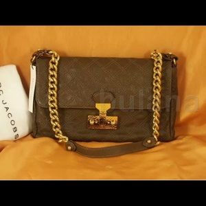 MARC JACOBS QUILTED LEATHER SHOULDER BAG NWT